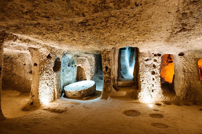 2 Days Cappadocia Tour from Istanbul and Hot Air Balloon Flight - Kaymaklı Underground City and Pigeon Valley: cooler air and clever defenses