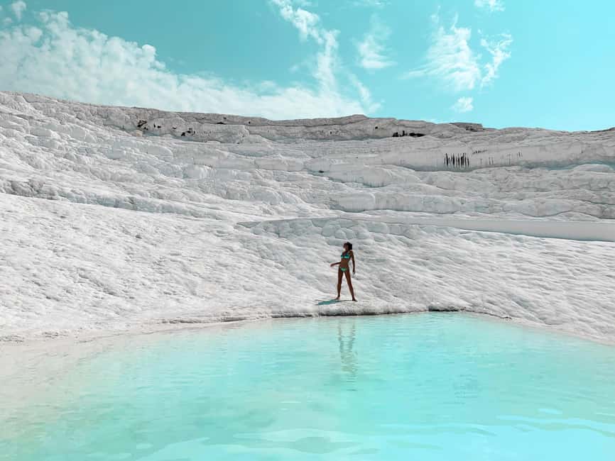 Antalya to Pamukkale: Day Tour W/Optional Hot Air Balloon - Cleopatra’s Pool (Antique Pool): optional swim in thermal ruins