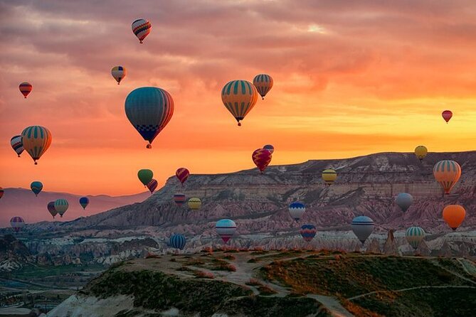 Balloon Watching Tour in Cappadocia with Hotel Pick-Up & Drop-Off - Love Valley: fairy chimneys and balloons in the same frame