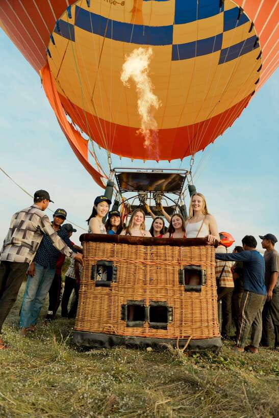 From Krong Siem Reap: Angkor Hot Air Balloon Ride w/ Pickup - What You’ll See in the Sky: Bakong, Lolei, and Cambodian Countryside