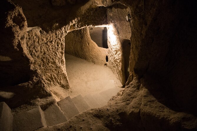 Full-Day Cappadocia Tour with Sunrise Hot Air Balloon Ride - Cavusin village: rock castle views and lived-in caves