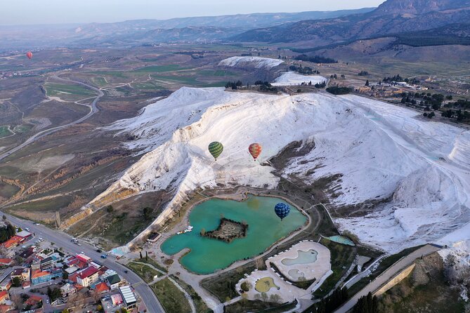 Full-Day Marmaris Pamukkale Tour With Hot Air Balloon Ride - Pamukkale and Hierapolis on the Ground: Cotton Castle + Thermal Pools