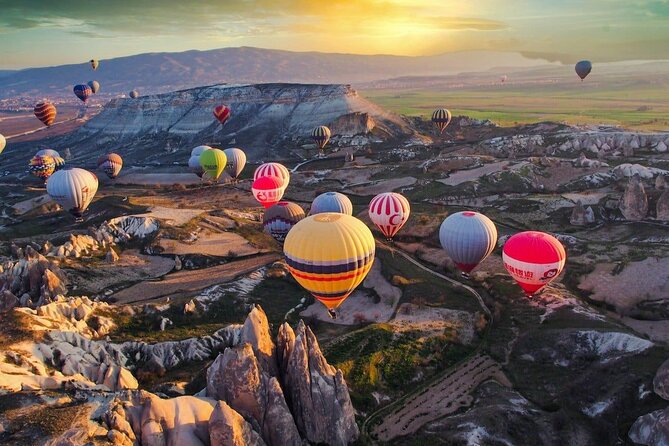 Goreme Hot Air Balloon Ride over Cappadocia - What you’ll see from up to 1,000 feet: fairy chimneys, tuff valleys, and churches