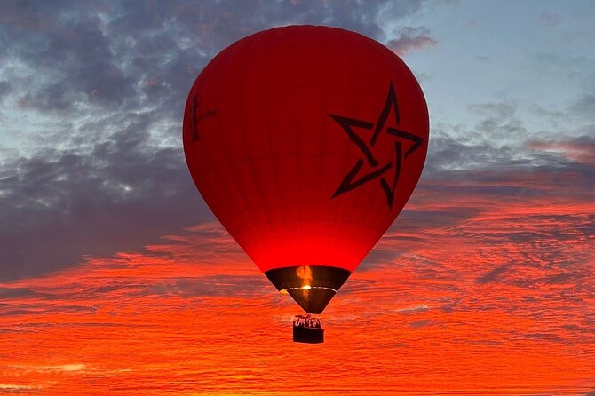 Hot air balloon flight in the desert with camel ride - Your sunrise flight over the Atlas Mountains for one full hour