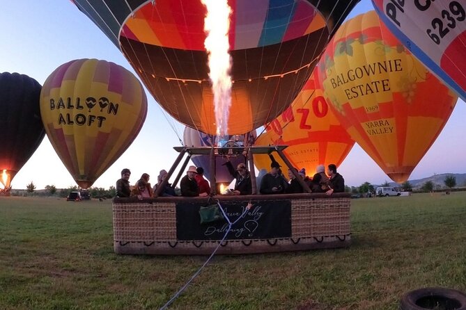 Hot Air Balloon Flight over the Yarra Valley - Chateau Yering meet-up: transfers, parking, and the cold factor