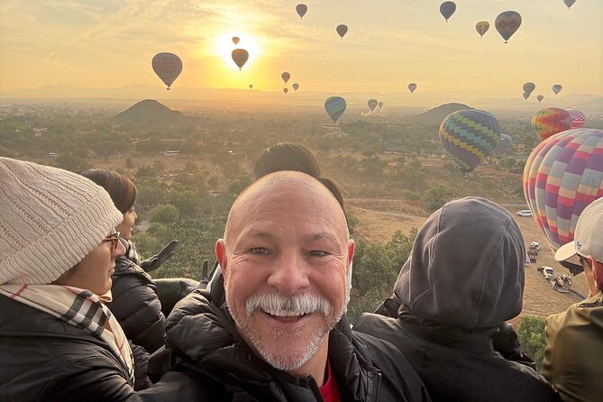 Hot Air Balloon Flight with Breakfast Cave and Pyramids Tour - The balloon flight over Teotihuacan: 30 to 50 minutes in the sky