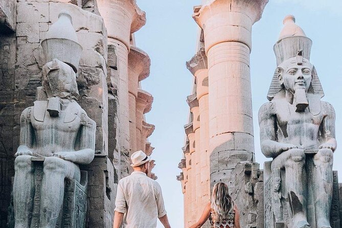 luxor west bank half day tour with Hot air Balloon over luxor - Colossi of Memnon: the quick stop that still delivers