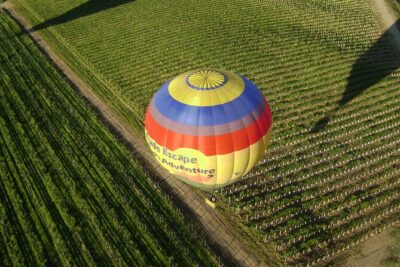 Luxury Private Flight for Two: Temecula Hot Air Balloon - Stop at Bolero at Europa Village: Spanish wine-country energy
