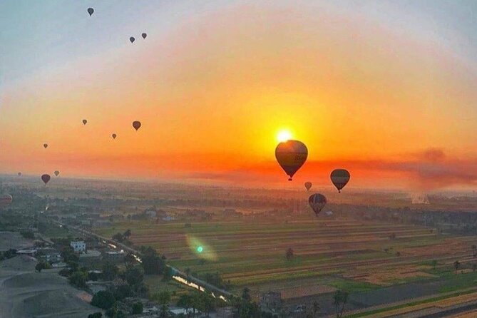Luxury Sunrise Balloon Ride in Luxor with Hotel Pickup - West Bank Launch Area: The Quiet Before 50 Balloons Make Noise