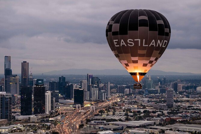 Melbourne sunrise balloon flight only - Landmark spotting from above: MCG, F1 track, Flinders Street, and more