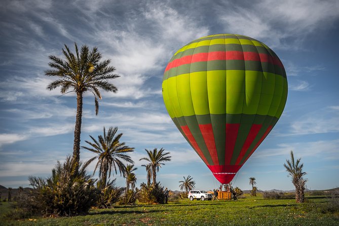 Morning Flight Over Marrakech with Hot Air Balloon Flight - The balloon inflation routine before takeoff