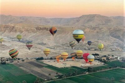 One Package Sunrise Hot Air Balloon Ride in Luxor and West Bank Private Tour - From landing to your West Bank guide pickup