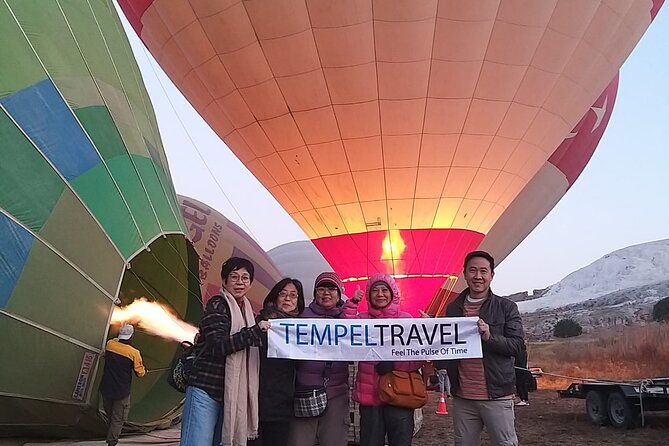 Pamukkale Hot Air Balloon Tour with Champagne - The flight: soaring above travertines and watching the balloon show