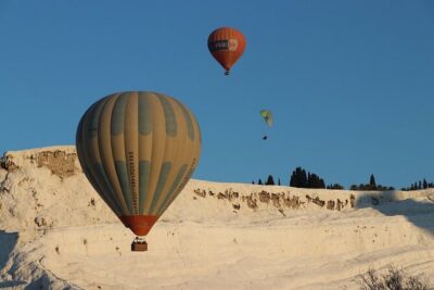 Pamukkale Hot Air Balloon w/Flight Certificates,Champagne Toast & Hotel Transfer - Landing Party: The Toast, the Certificate, and the Drive Back