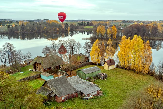 Romantic Hot Air Balloon Flight over Vilnius or Trakai - Flying over Trakai Castle: water, gardens, and the fortress from above