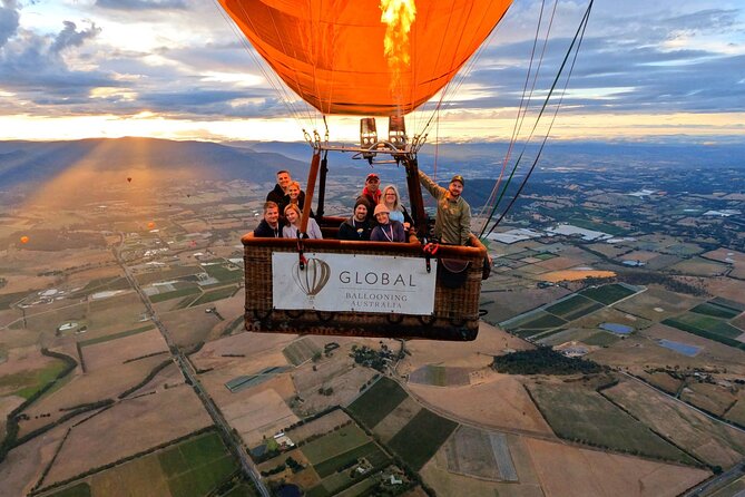Sunrise Mansfield Hot Air Balloon Flight with GoPro Photo - The 4-hour flow: early pickup, flight, then local stops