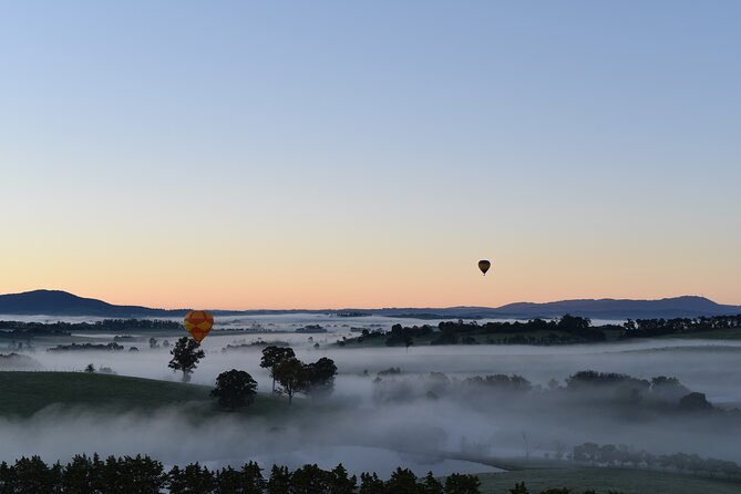 Yarra Valley sunrise balloon flight only - Over farms, vineyards, valleys, and hills: what you’ll actually see